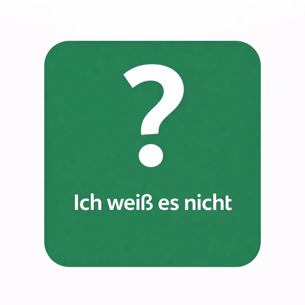 Ich weiß es noch nicht genau