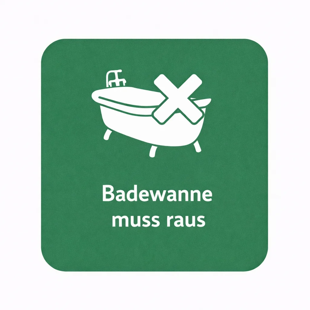 Badewanne vorhanden