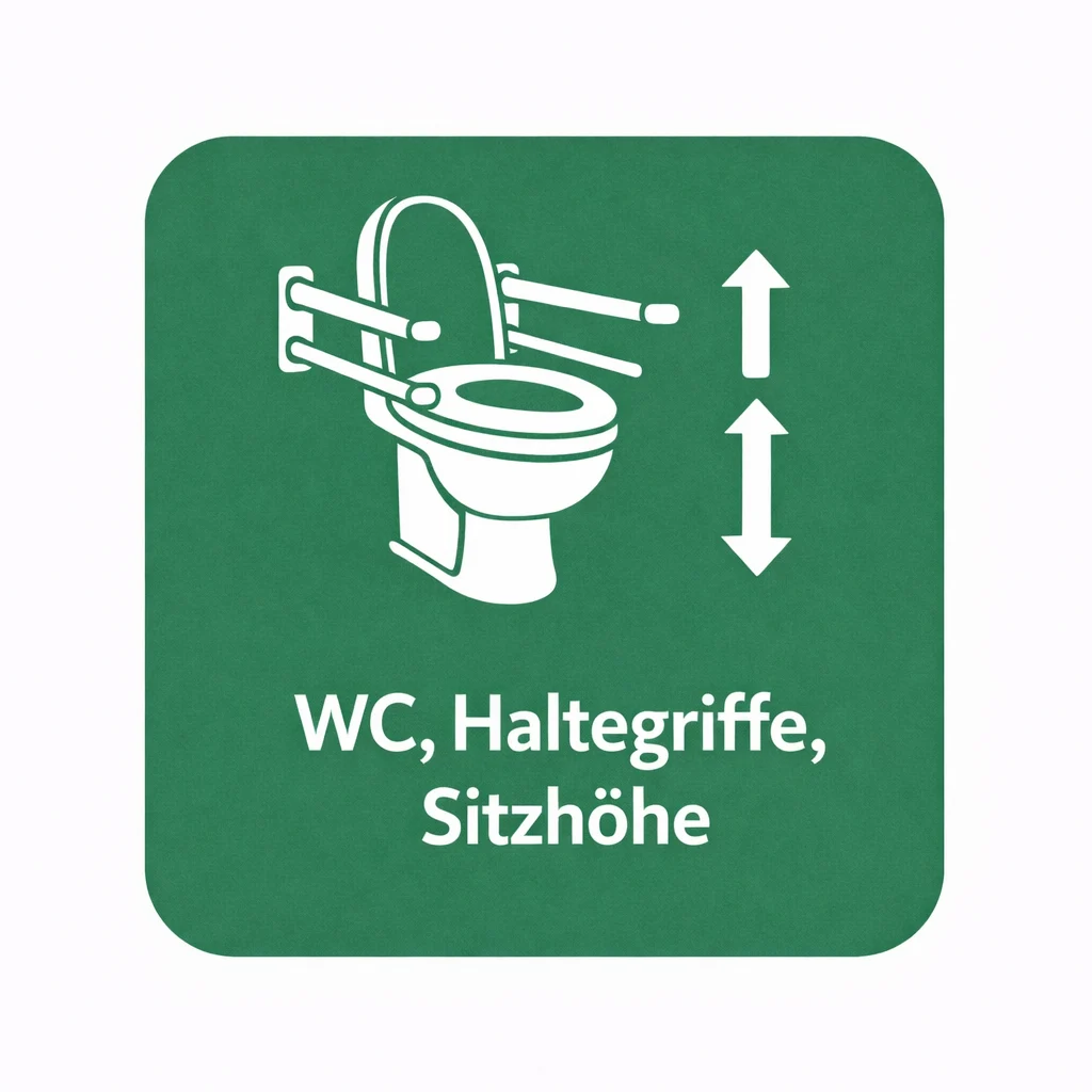 WC, Haltegriffe, Sitzhöhe