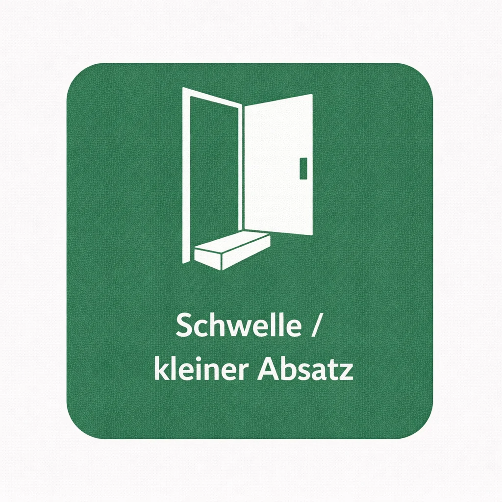 Schwelle / kleiner Absatz