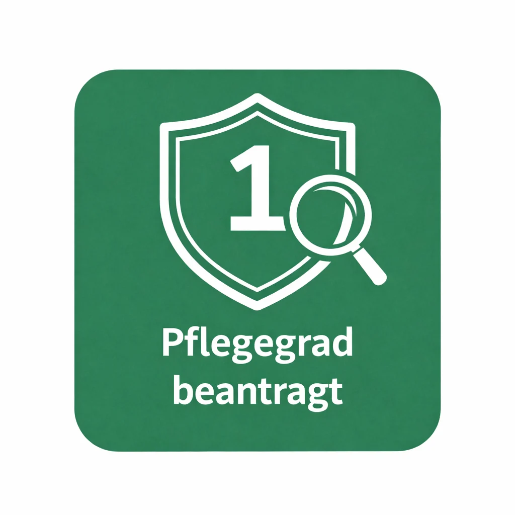 Pflegegrad beantragt
