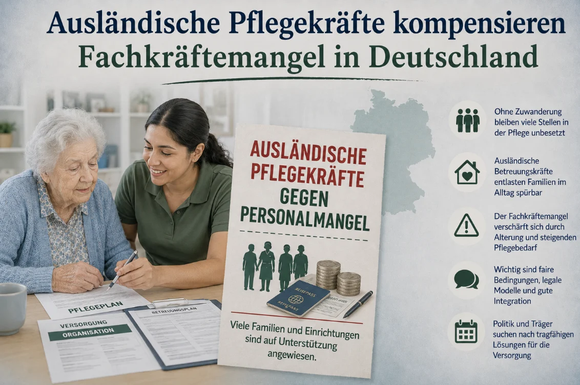 Ausländische Pflegekräfte kompensieren Fachkräftemangel in Deutschland