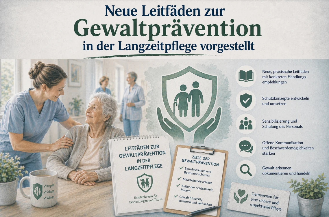 Neue Leitfäden zur Gewaltprävention in der Langzeitpflege vorgestellt