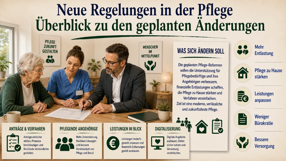 Neue Regelungen in der Pflege: Überblick zu den geplanten Änderungen