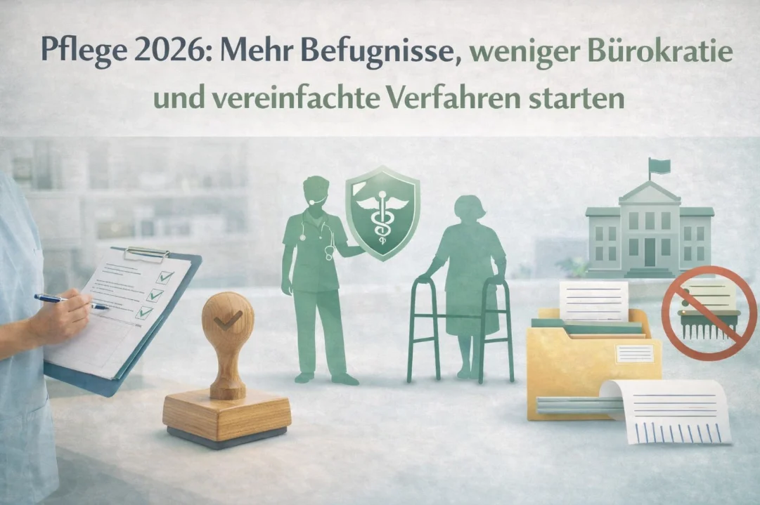 Pflege 2026: Mehr Befugnisse, weniger Bürokratie und vereinfachte Verfahren starten