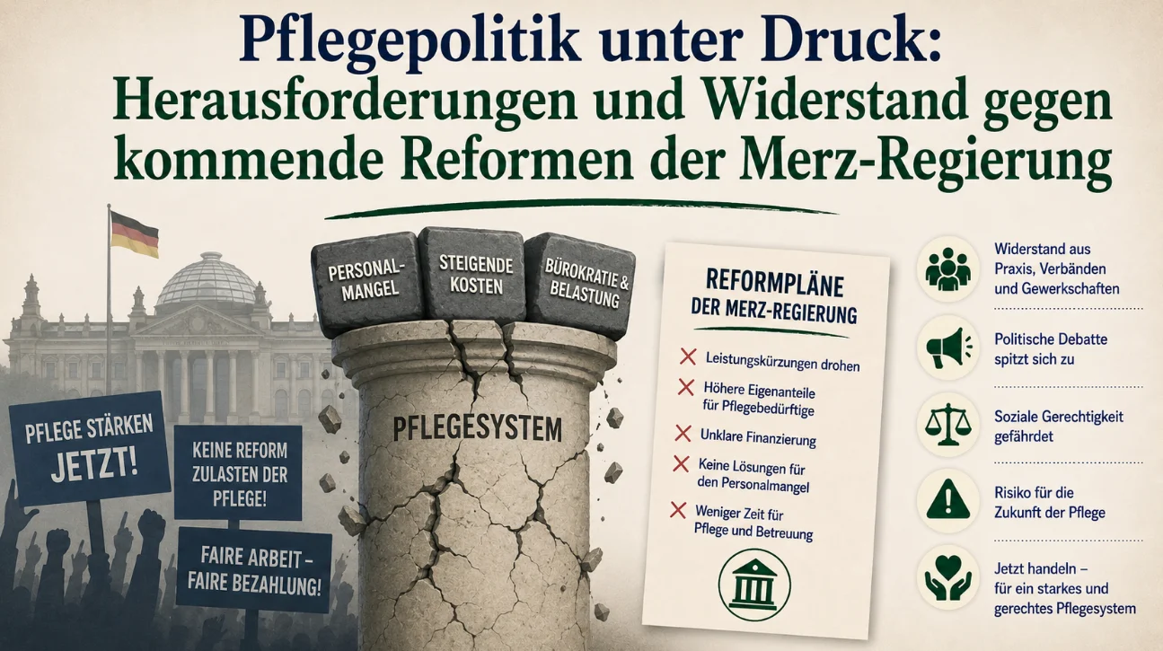 Pflegepolitik unter Druck: Herausforderungen und Widerstand gegen kommende Reformen der Merz-Regierung