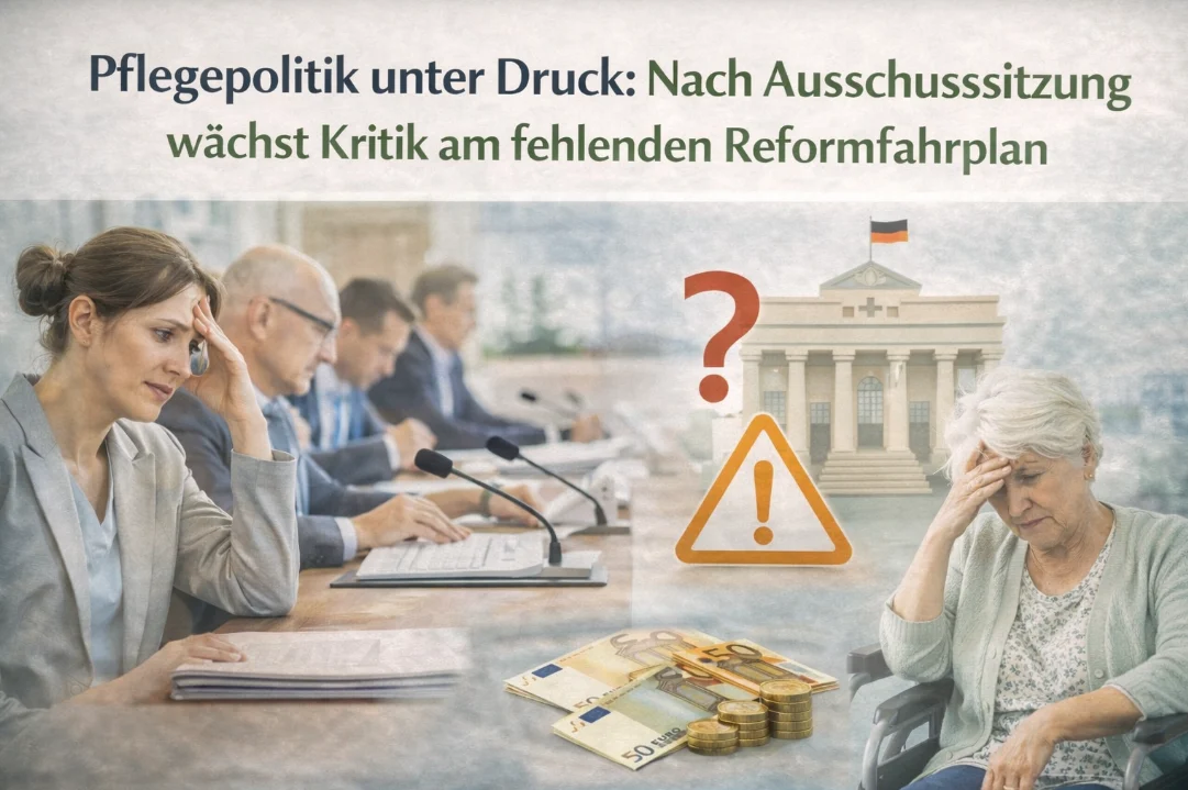 Pflegepolitik unter Druck: Nach Ausschusssitzung wächst Kritik am fehlenden Reformfahrplan