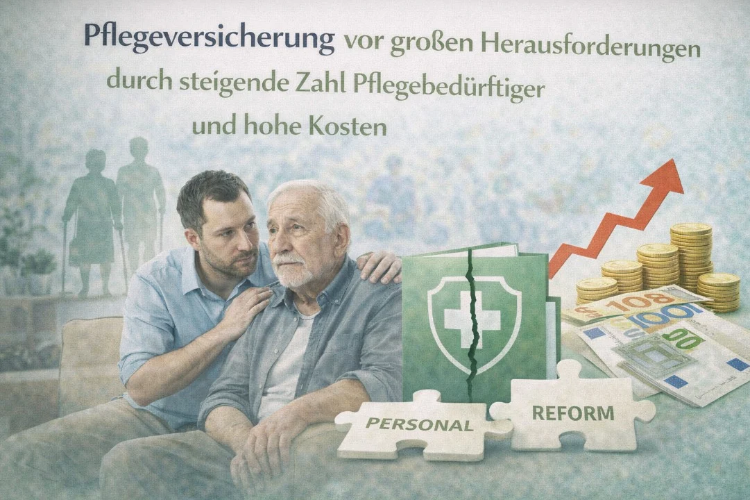 Pflegeversicherung vor großen Herausforderungen durch steigende Zahl Pflegebedürftiger und hohe Kosten