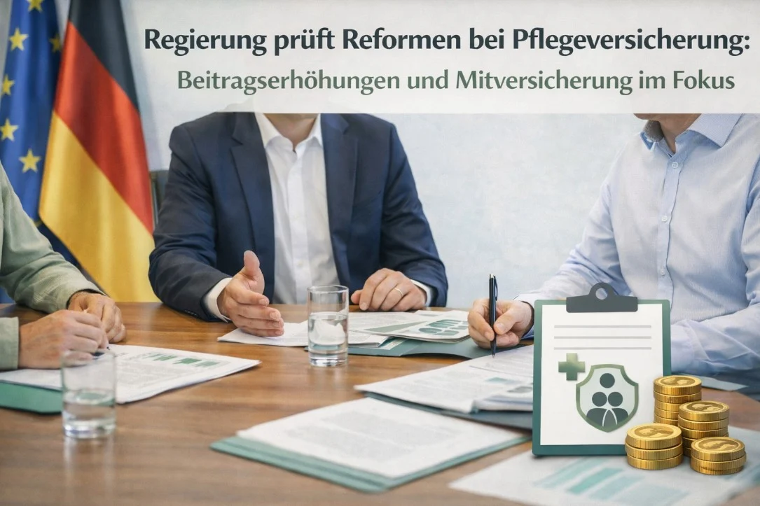 Regierung prüft Reformen bei Pflegeversicherung: Beitragserhöhungen und Mitversicherung im Fokus