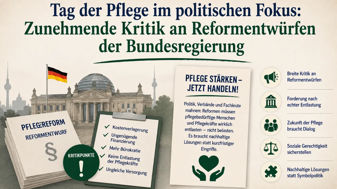 Tag der Pflege im politischen Fokus: Zunehmende Kritik an Reformentwürfen der Bundesregierung