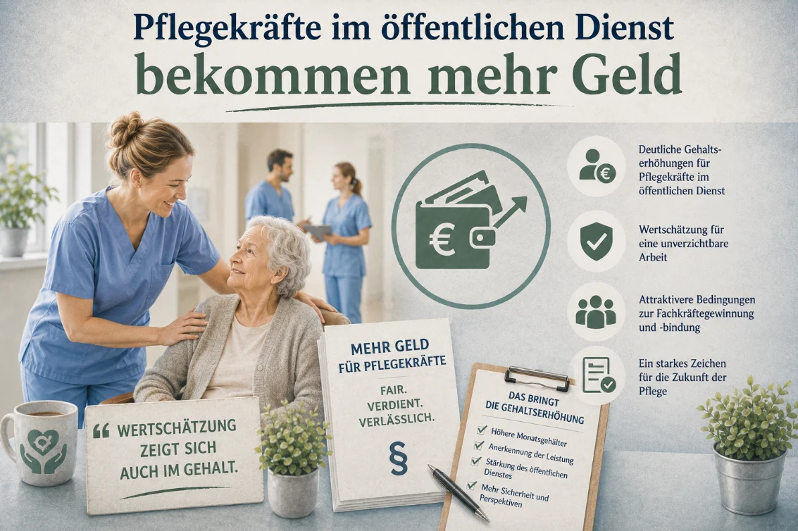 Tarifabschluss bringt höhere Bezahlung für Pflegepersonal im öffentlichen Dienst