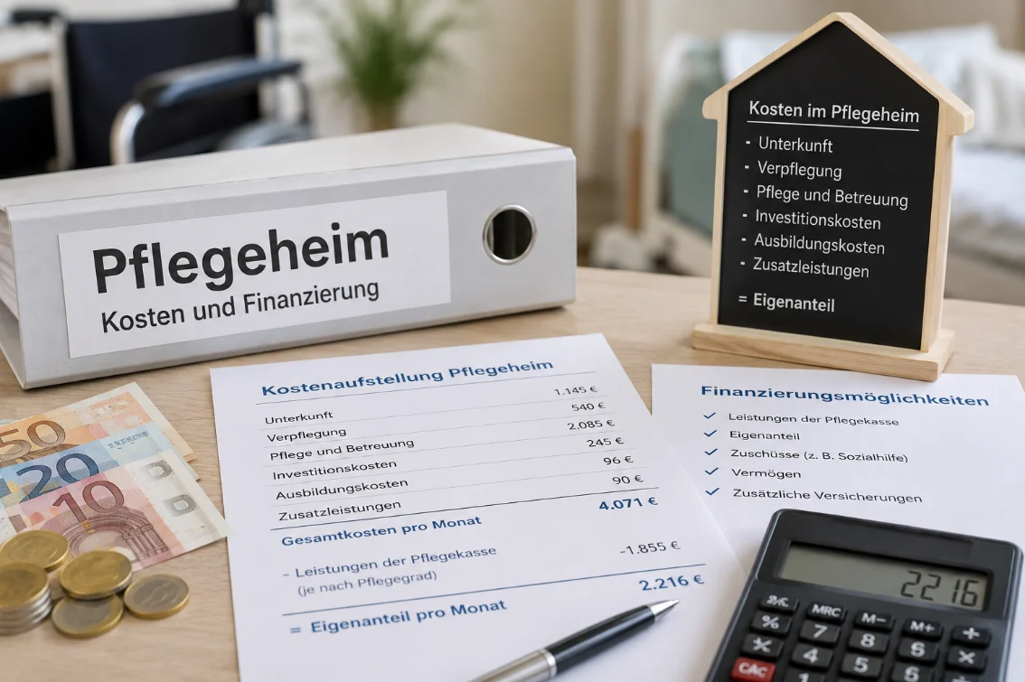 Pflegeheim Kosten und Finanzierung