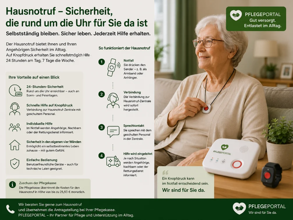 Hausnotruf als Sicherheitslösung für pflegebedürftige Menschen