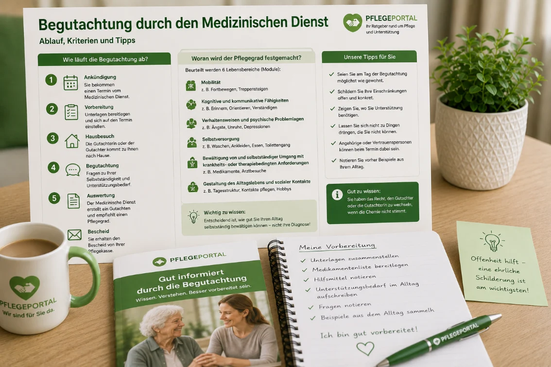 Pflegegeld und Pflegesachleistungen beantragen