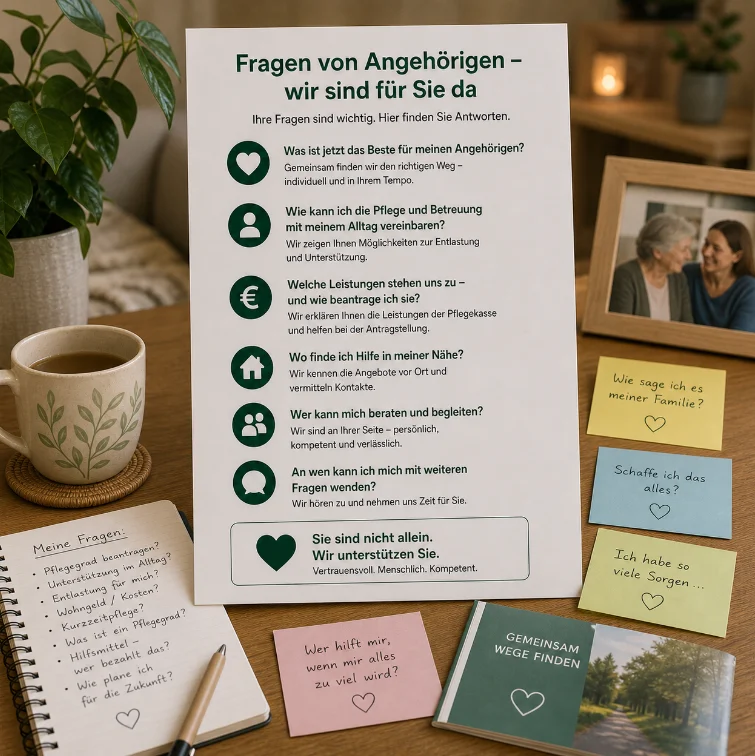 Fragen von Angehörigen