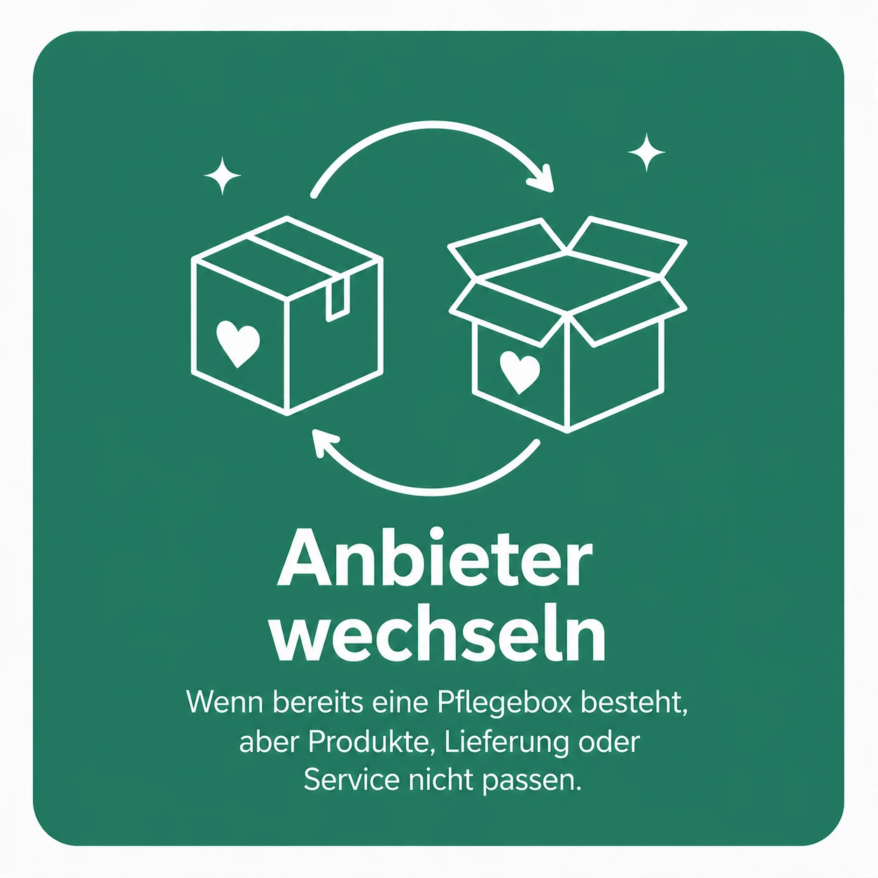 Anbieter wechseln