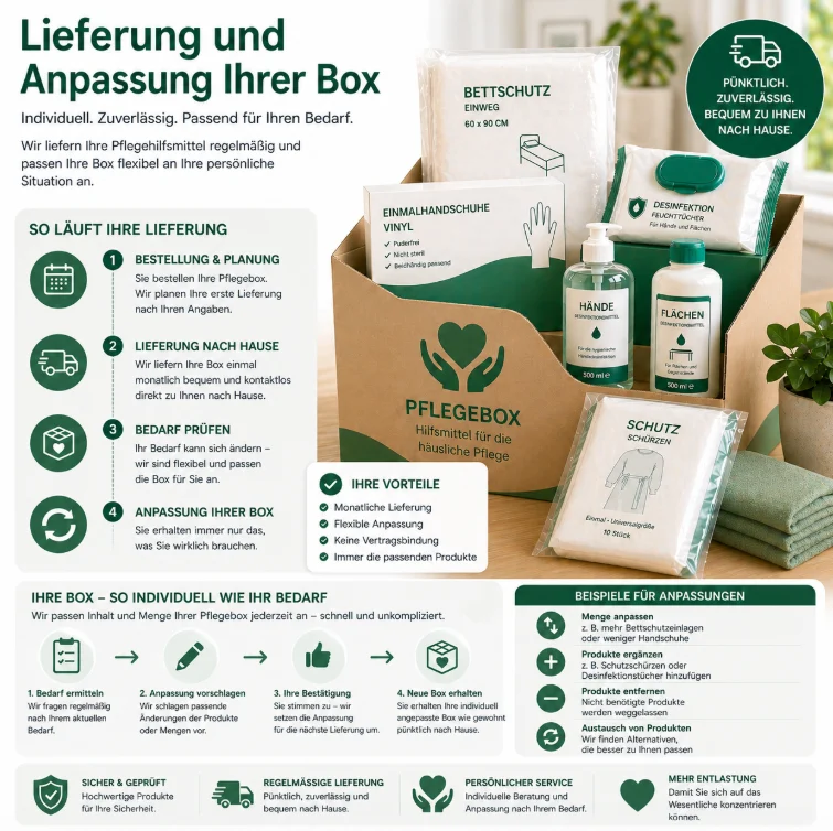 Lieferung und Anpassung der Box