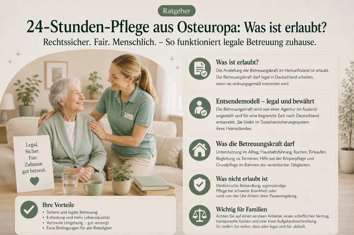 24-Stunden-Pflege aus Osteuropa: Was ist erlaubt?