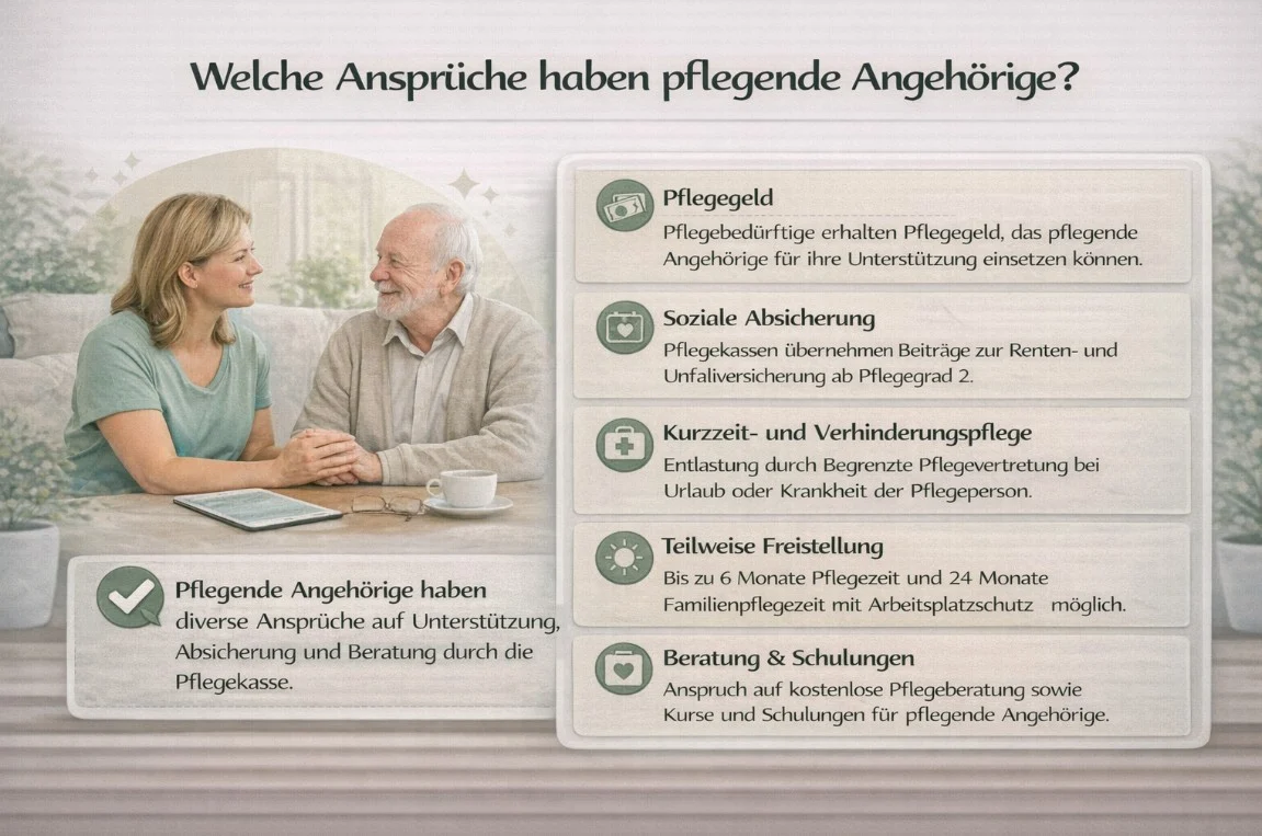 Welche Ansprüche haben pflegende Angehörige?