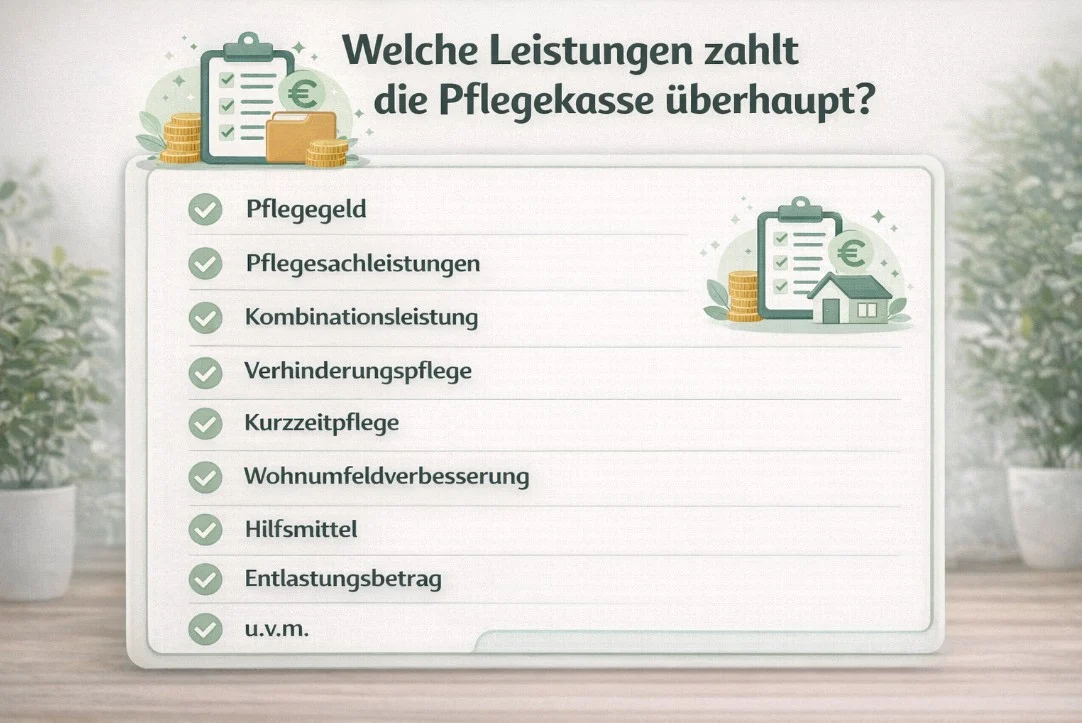 Welche Leistungen zahlt die Pflegekasse überhaupt?