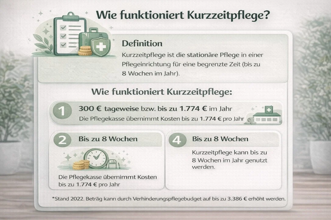 Wie funktioniert Kurzzeitpflege?