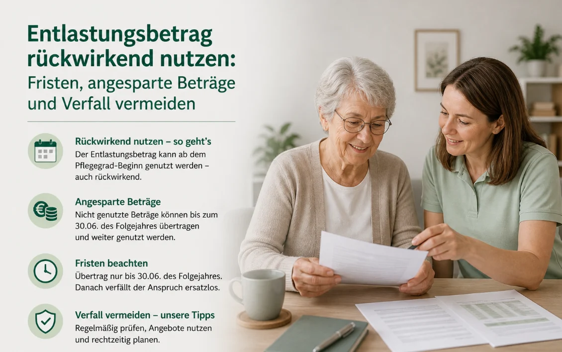 Entlastungsbetrag rückwirkend nutzen: Fristen, angesparte Beträge und Verfall vermeiden