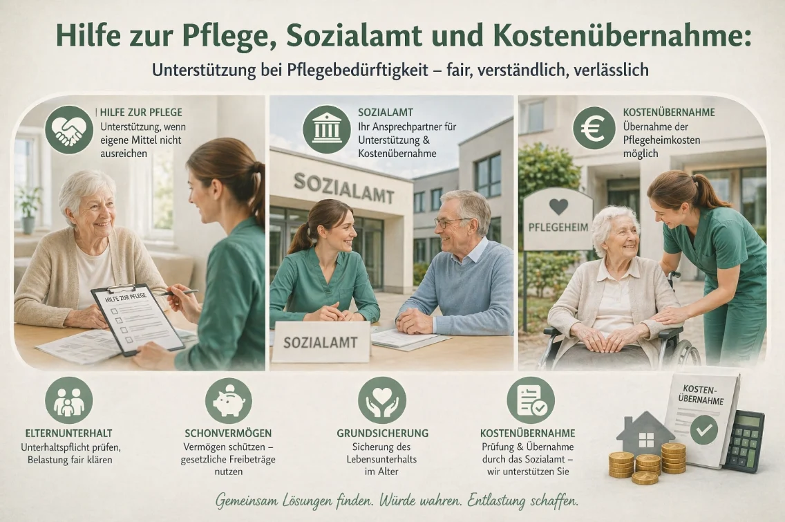Hilfe zur Pflege beantragen: So läuft der Antrag beim Sozialamt ab