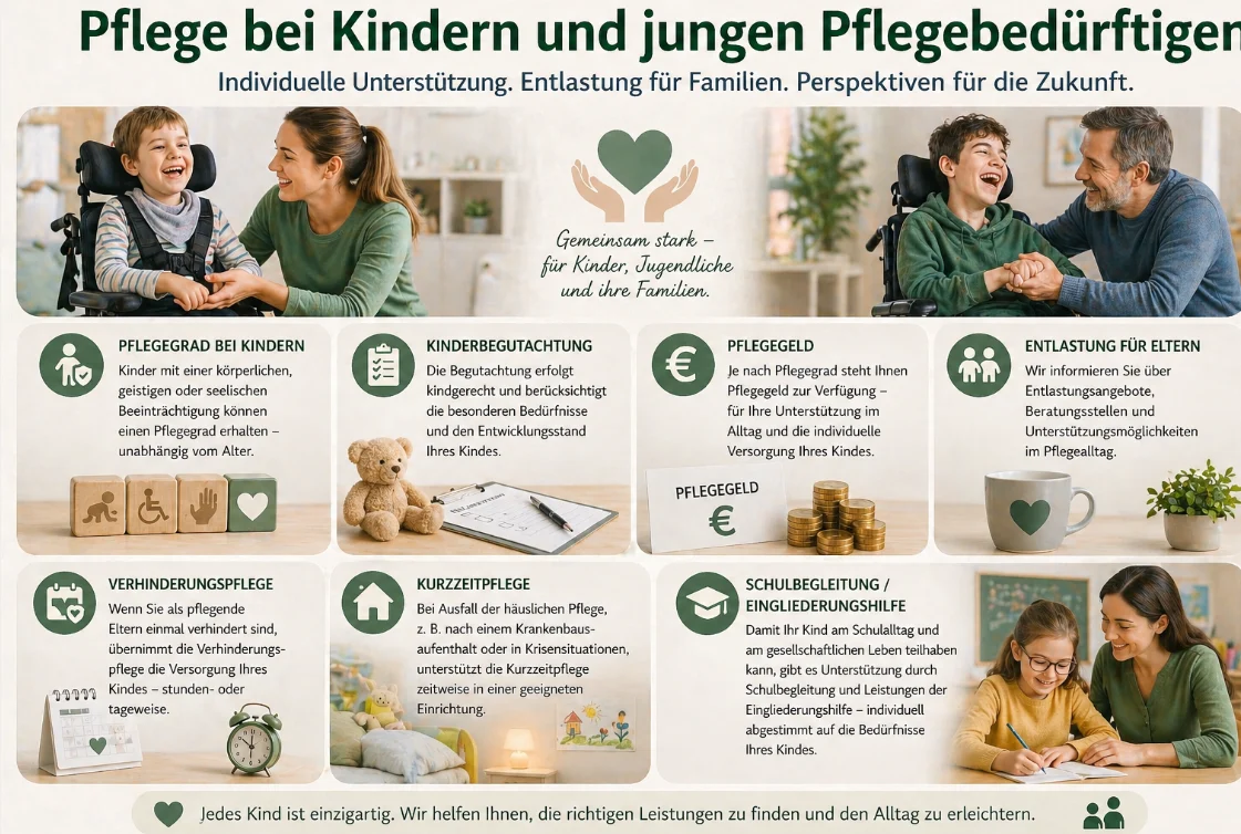 Kurzzeitpflege für Kinder: Anspruch, Platzsuche und Vorbereitung