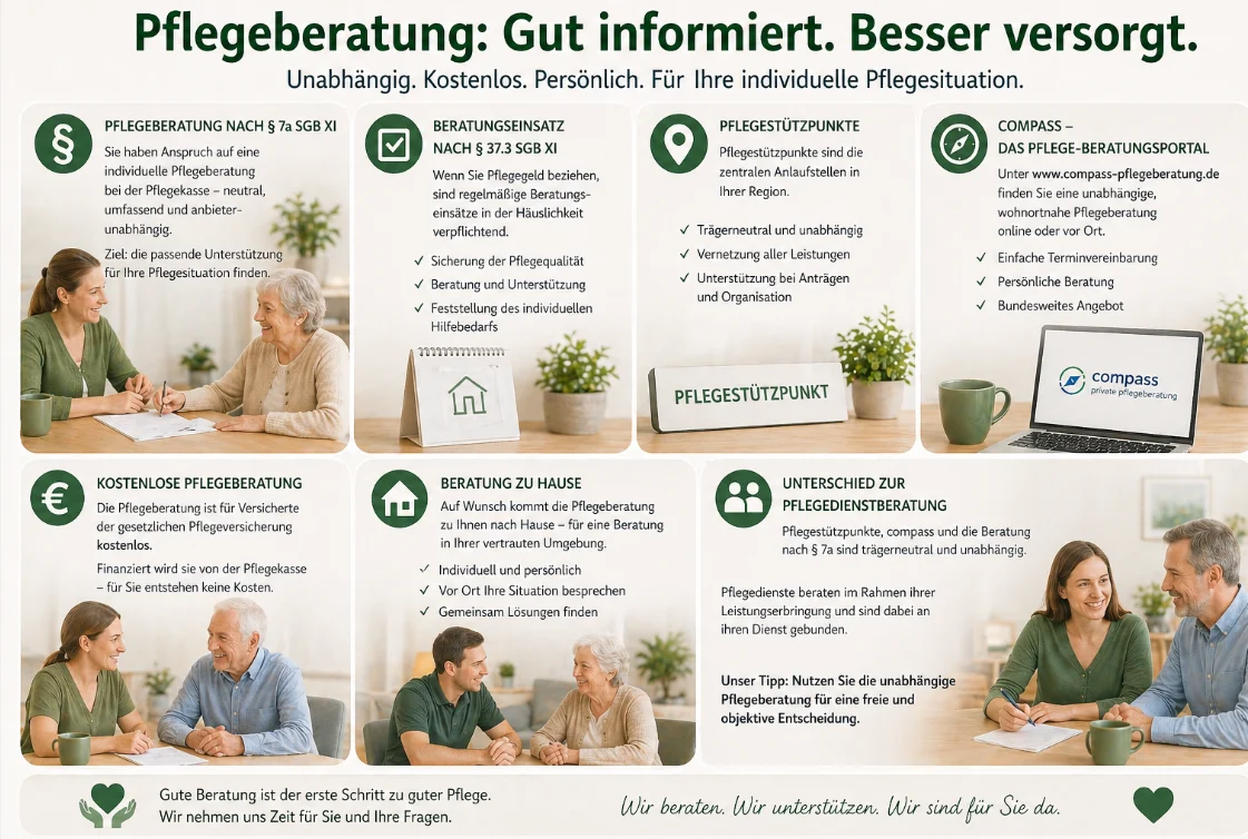 Pflegeberatung oder Pflegedienstberatung: Der wichtige Unterschied