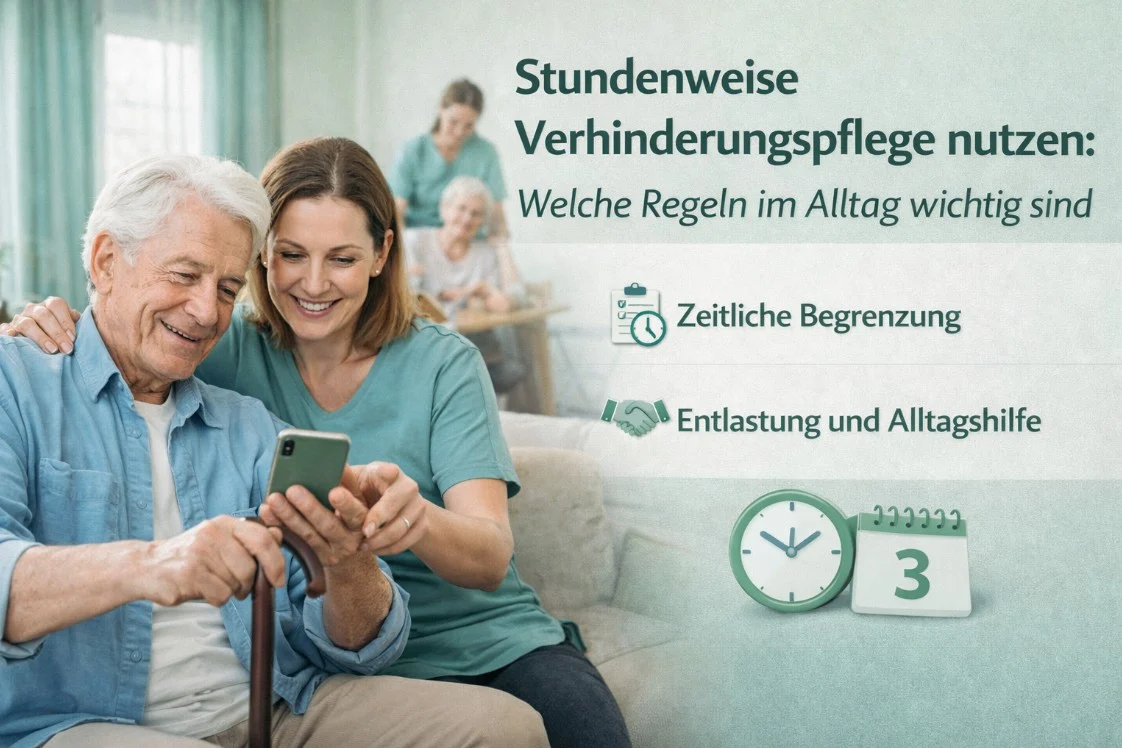 Stundenweise Verhinderungspflege nutzen: Welche Regeln im Alltag wichtig sind