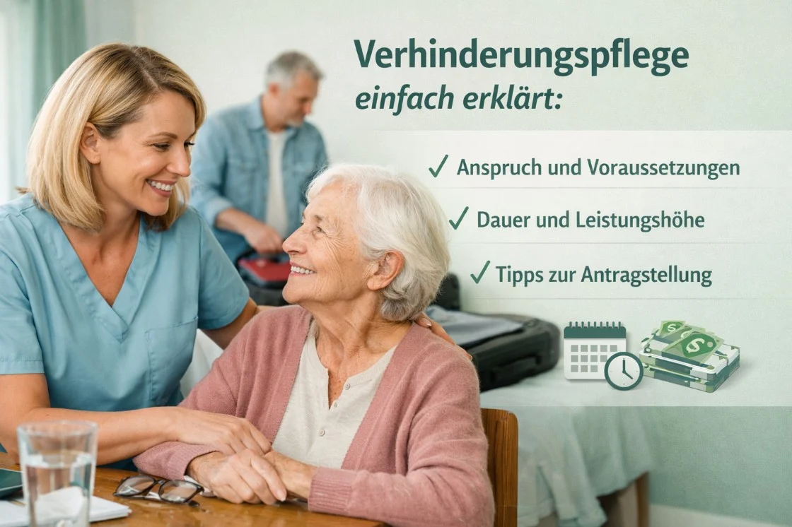 Verhinderungspflege einfach erklärt: Anspruch, Dauer, Höhe und Voraussetzungen