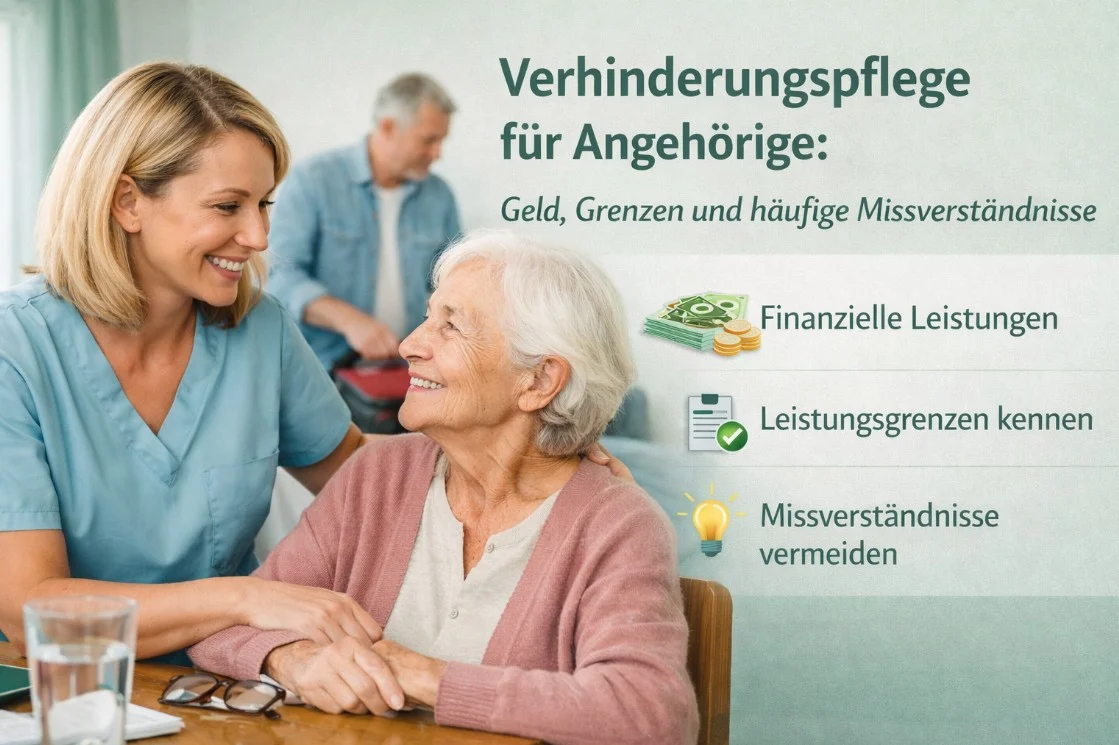 Verhinderungspflege für Angehörige: Geld, Grenzen und häufige Missverständnisse