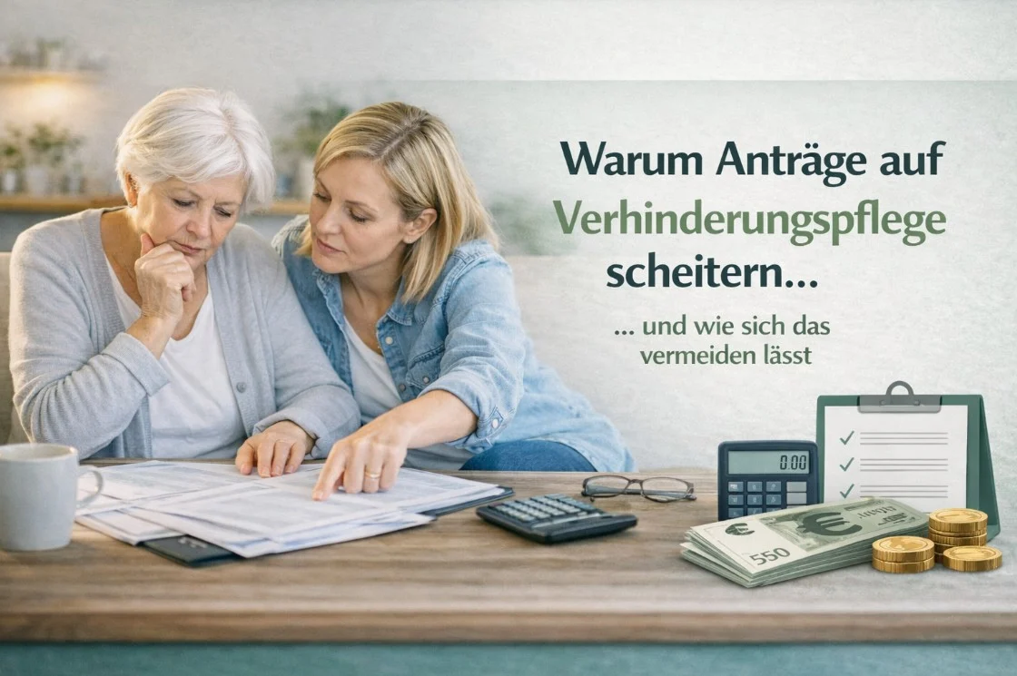 Warum Anträge auf Verhinderungspflege scheitern und wie sich das vermeiden lässt