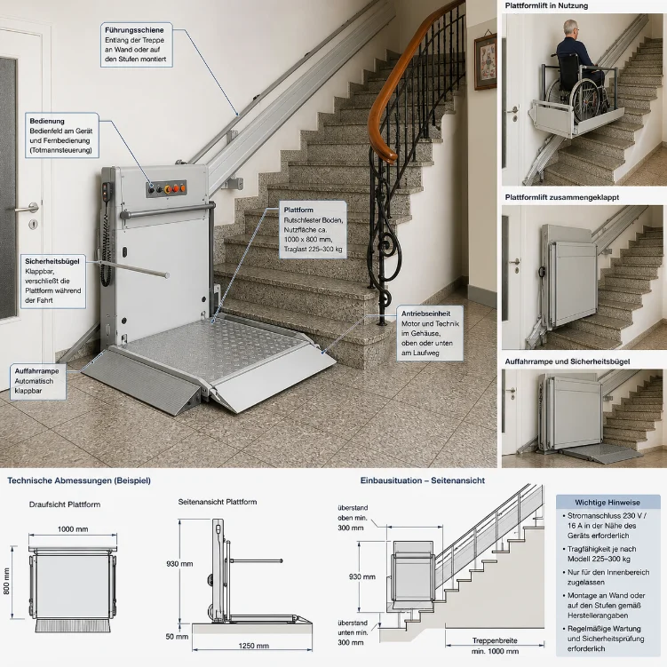 Barrierearmer Eingang mit Podest